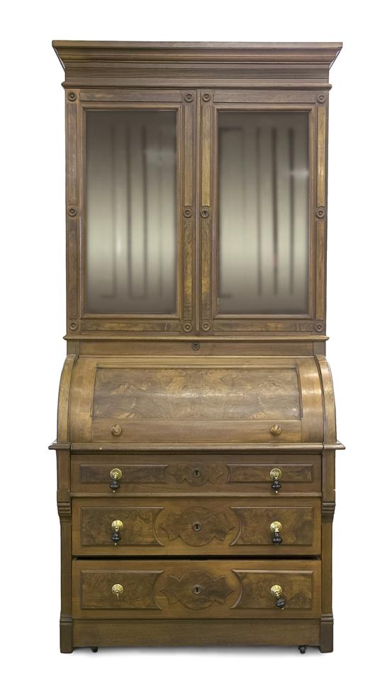  A Victorian Walnut Secretaire 152a2c