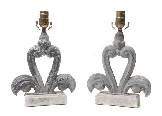 A Pair of French Zinc Architectural