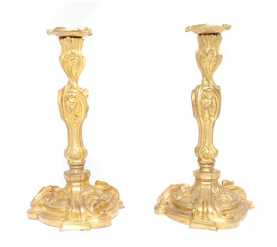 A Pair of Louis XV Style Gilt Bronze 152a42