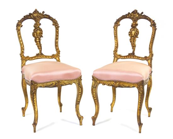 A Pair of Louis XV Style Giltwood 152a54