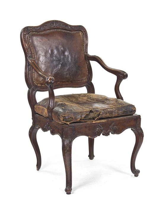 A Louis XV Style Walnut Fauteuil 152a61