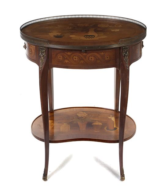 A Louis VX Style Marquetry and