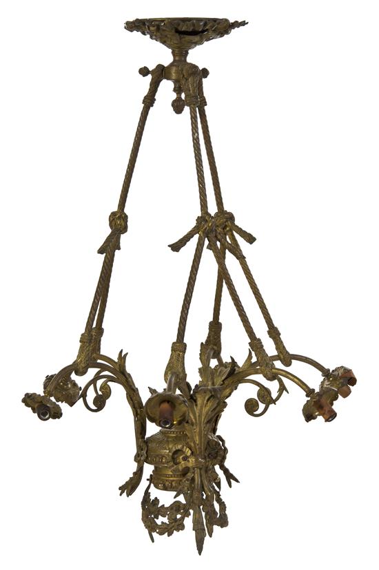  A Neoclassical Gilt Metal Seven Light 152a73