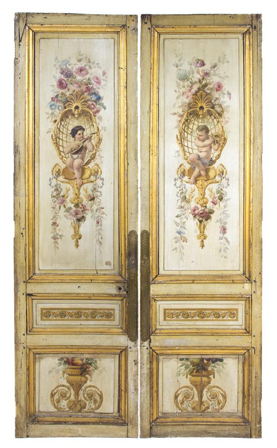 A Pair of Louis XVI Painted and