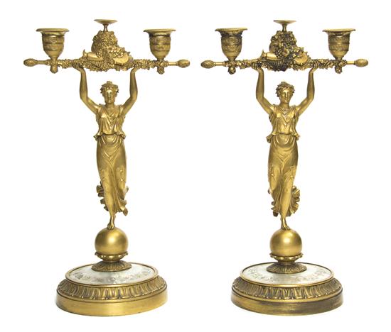  A Pair of French Gilt Bronze and 152a97