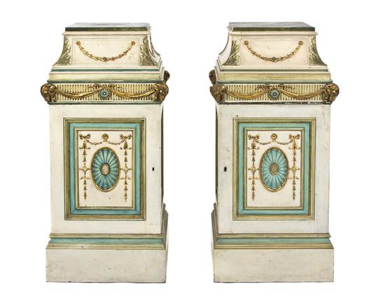 A Pair of French Neoclassical Painted 152aaa
