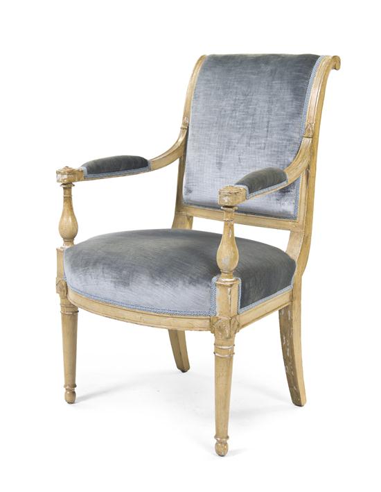 A Directoire Style Painted Fauteuil 152ab1