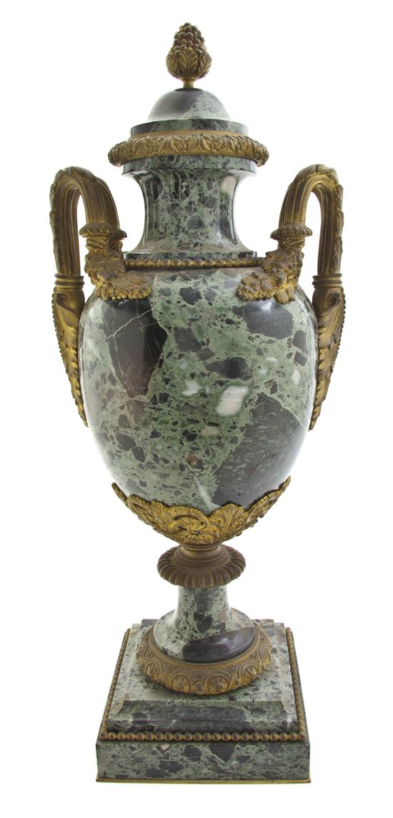 A French Marble and Gilt Bronze
