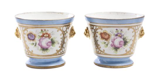 A Pair of French Porcelain Cache