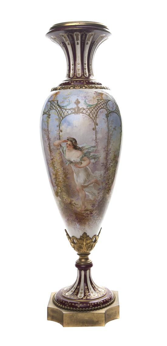 *A Sevres Style Porcelain and Gilt