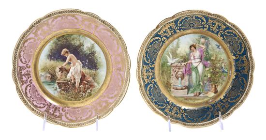 Two Austrian Cabinet Plates both