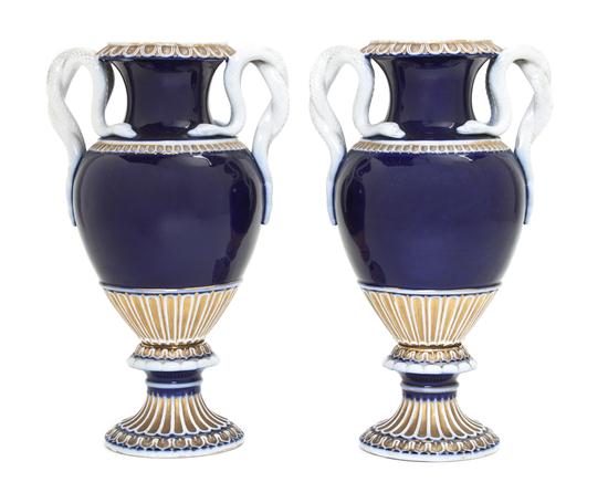  A Pair of Meissen Porcelain Cobalt 152b0d