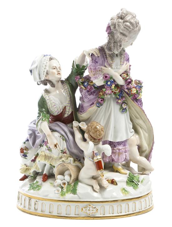  A Meissen Porcelain Figural Group 152b07