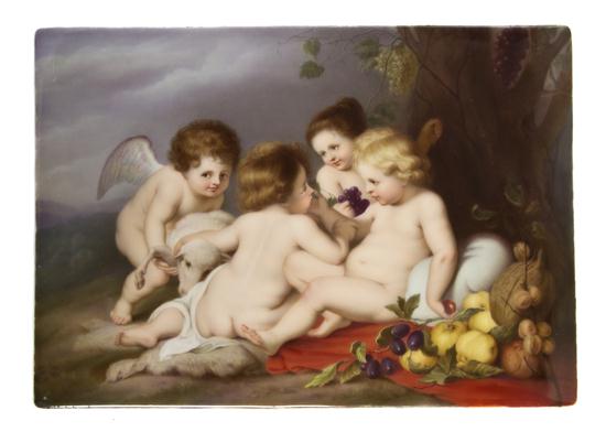 A Berlin K P M Porcelain Plaque 152b1c