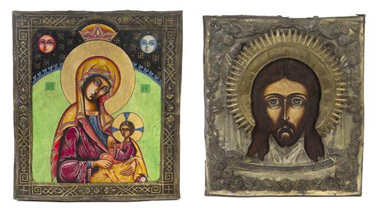  Two Eastern European Oklad Icons 152b7e
