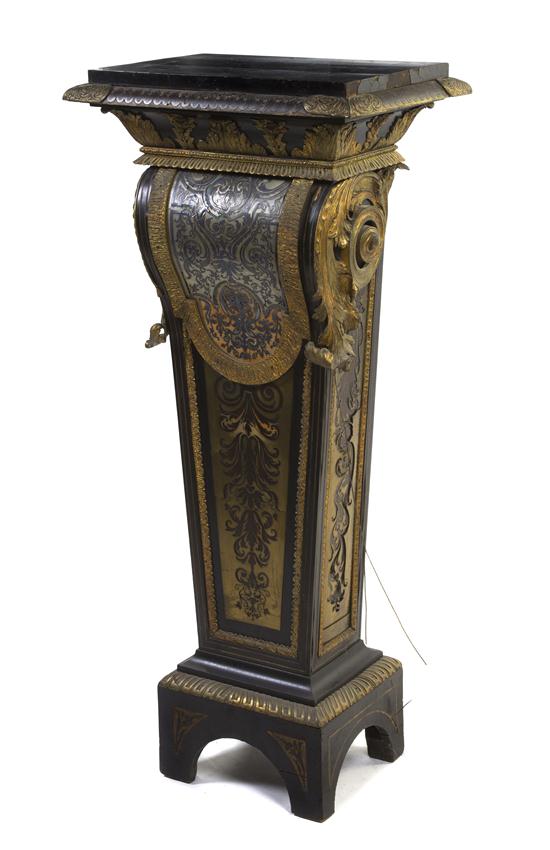 A Boulle Style Bronze Mounted Ebony 152bc1