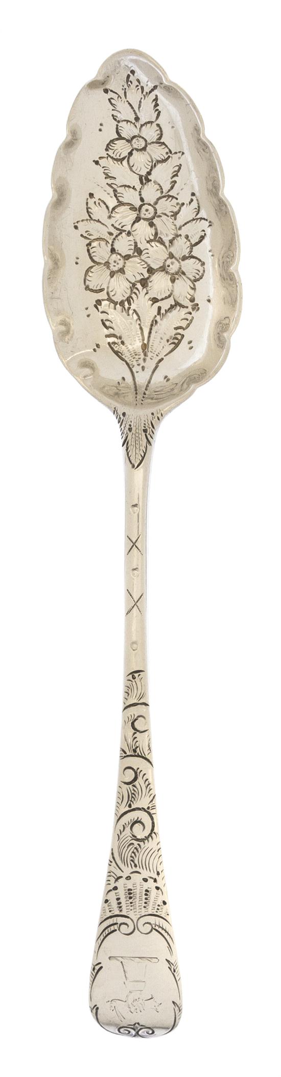 An English Silver Berry Spoon George