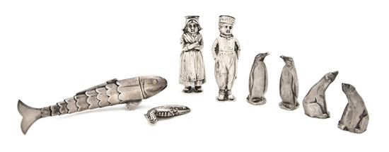 A Group of Silver Salt and Pepper 152c01