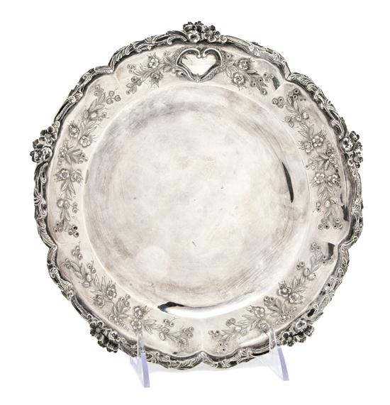 A French Silver Charger Emile Delaire 152c13