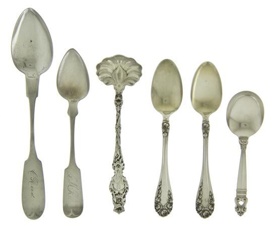Four American Coin Silver Spoons