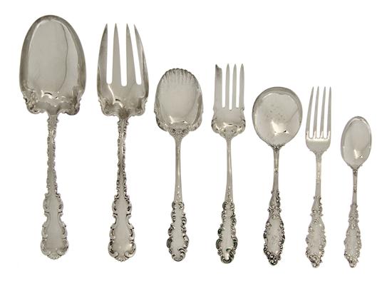 An American Sterling Silver Flatware