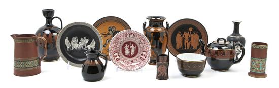 A Collection of Etruscan Style Ceramic