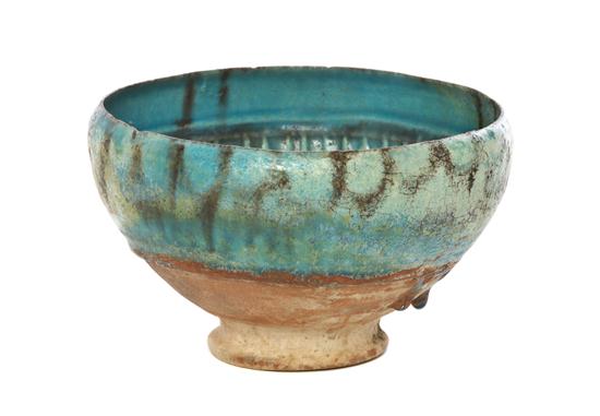 A Middle Eastern Turquoise Glaze Pottery