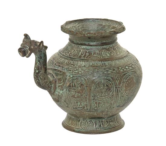 A Middle Eastern Bronze Jug with