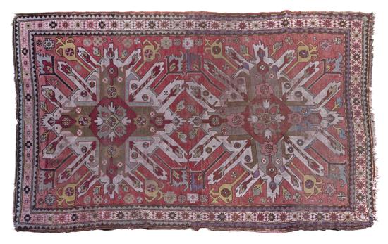  Two Kazak Wool Rugs one with two 152cd8