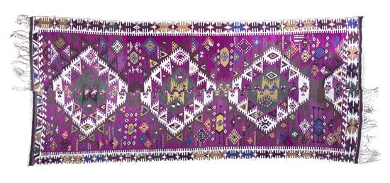 A Kilim Wool Flatweave Rug joined 152cd2