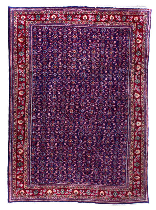 A Kashan Wool Rug having allover 152ce3