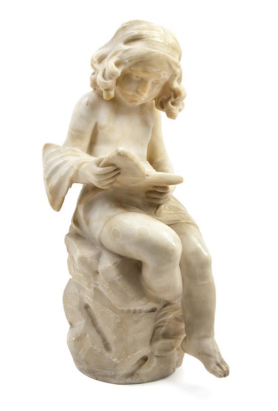 An Italian Alabaster Figure depicting