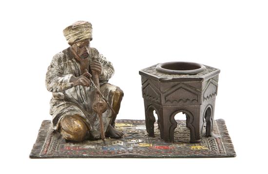 A Cold Painted Cast Metal Orientalist
