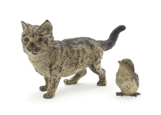 Two Austrian Cold Painted Bronze Animalier