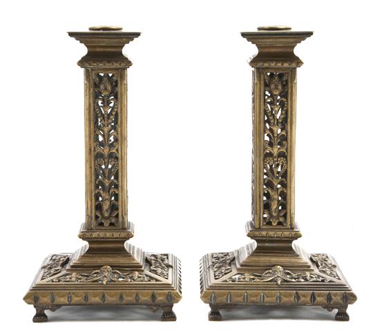A Pair of Renaissance Revival Bronze