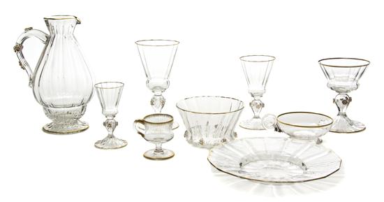 *A Set of French Glass Stemware