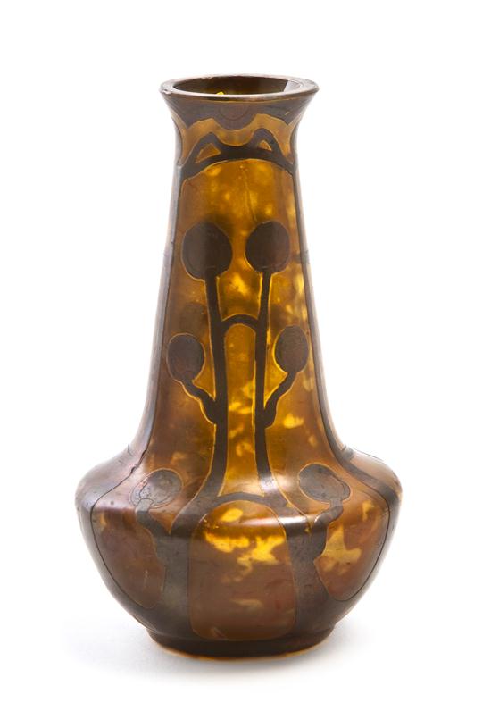 An Austrian Iridescent Glass Bud