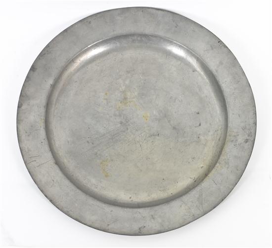 An English Pewter Tray 19th century 152dc6