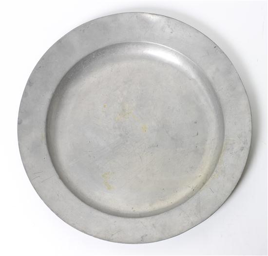 An English Pewter Tray 19th century 152dc8