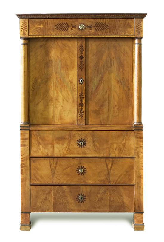 A Biedermeier Satinwood Cabinet 152de4