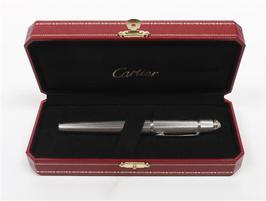 A Cartier Sterling Silver Ball Point