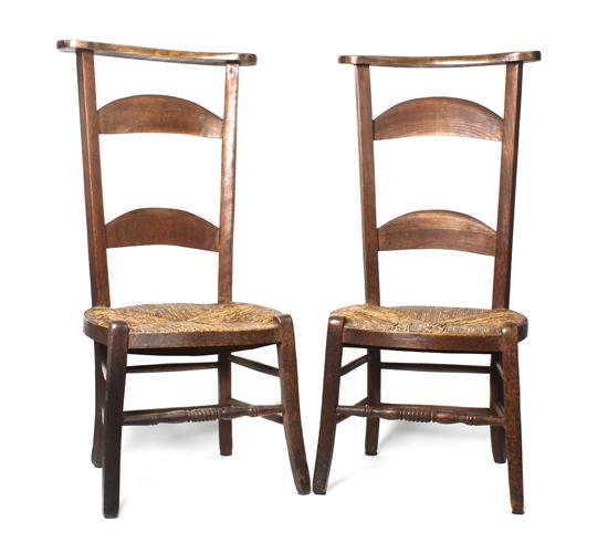 A Pair of Shaker Style Prie Dieu