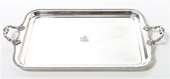An American Silverplate Tray Oxford 152e02