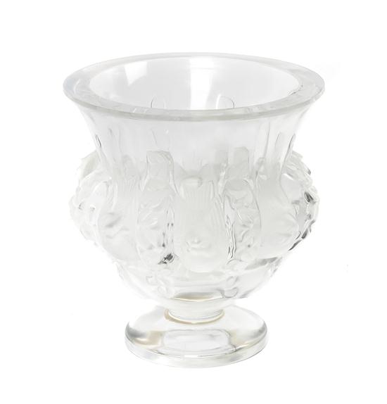 A Lalique Molded and Frosted Vase 152e0e