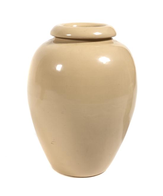 A Bauer Glazed Pottery Oil Jar
