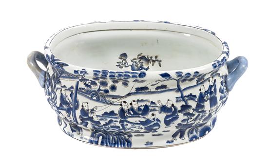 A Chinese Porcelain Foot Bath 19th