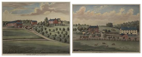 Two Engravings comprising The Residence
