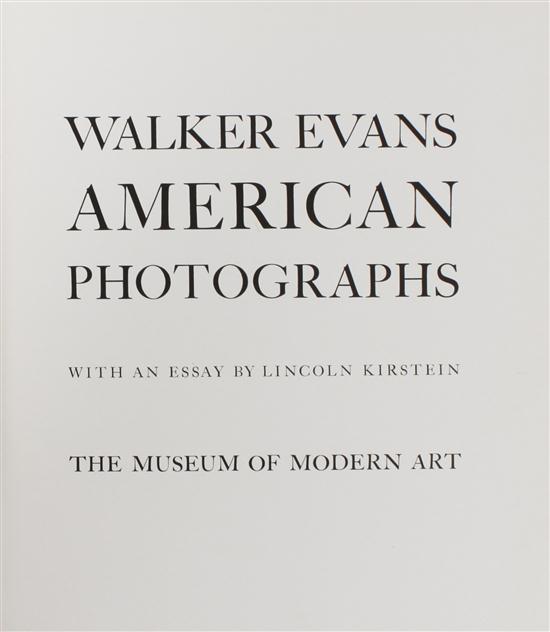 EVANS WALKER American Photographs  152e93