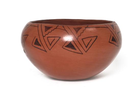 A Maricopa Redware Open Bowl circa