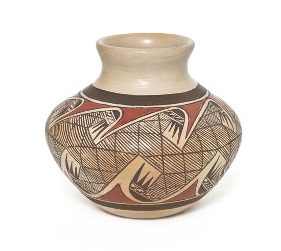 A Hopi Jar circa 1970 having reciprocal